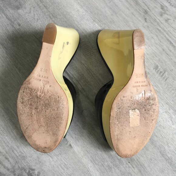 Giuseppe Zanotti Black / White Platform Wedges - Picture 6 of 8